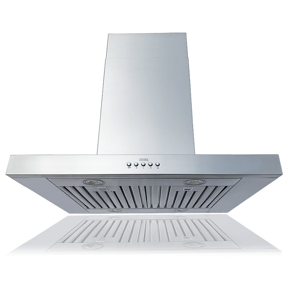 Kobe ISX2130SQB-2 Range Hood, 30 inch Exterior Width, Chimney, Island, 680 CFM