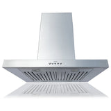 Kobe ISX2142SQB-2 Range Hood, 42 inch Exterior Width, Chimney, Island, 680 CFM
