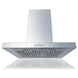 Kobe ISX2142SQB-DC37-2 Range Hood, 42 inch Exterior Width, Chimney, Island, 680 CFM