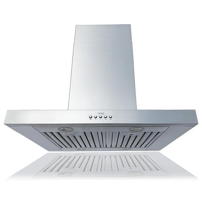 Kobe ISX2142SQB-DC37-2 Range Hood, 42 inch Exterior Width, Chimney, Island, 680 CFM