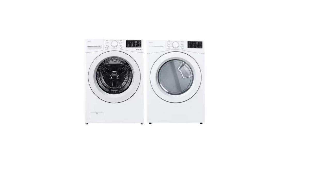 LG DLE3470W & WM3470CW 27" Washer/Dryer Set