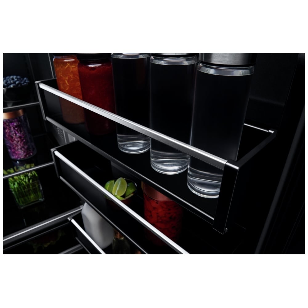 JennAir JBBFL30NMX Bottom Freezer Built In Column Refrigerator, 30 inch Width, ENERGY STAR Certified, Counter Depth, Custom Panel Ready, 16.3 cu. ft. Capacity, Ice Dispenser (Freezer Located), Panel Ready LCD Display, Ice Maker