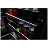 JennAir JBBFL30NMX Bottom Freezer Built In Column Refrigerator, 30 inch Width, Counter Depth, Custom Panel Ready, 16.3 cu. ft. Capacity, Water Dispenser (Interior), Ice Dispenser (Freezer Located), ENERGY STAR Certified, Panel Ready LCD Display, Ice Maker