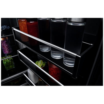 JennAir JBBFL30NMX Bottom Freezer Built In Column Refrigerator, 30 inch Width, ENERGY STAR Certified, Counter Depth, Custom Panel Ready, 16.3 cu. ft. Capacity, Ice Dispenser (Freezer Located), Panel Ready LCD Display, Ice Maker