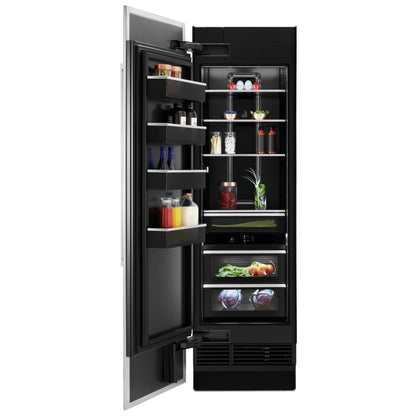 JennAir JBRFL24IGX Built In Column Refrigerator, 24 inch Width, ENERGY STAR Certified, Counter Depth, Custom Panel Ready, 13 cu. ft. Capacity, Water Dispenser (Interior), Panel Ready
