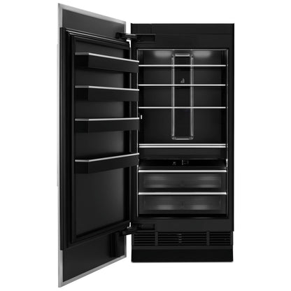 JennAir JBRFL36IGX Built In Column Refrigerator, 36 inch Width, ENERGY STAR Certified, Counter Depth, Custom Panel Ready, 20 cu. ft. Capacity, Water Dispenser (Interior), Panel Ready