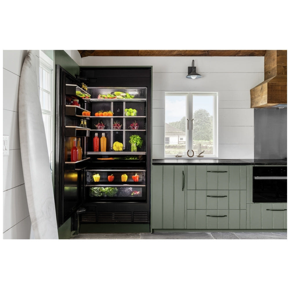 JennAir JBRFL36IGX Built In Column Refrigerator, 36 inch Width, ENERGY STAR Certified, Counter Depth, Custom Panel Ready, 20 cu. ft. Capacity, Water Dispenser (Interior), Panel Ready