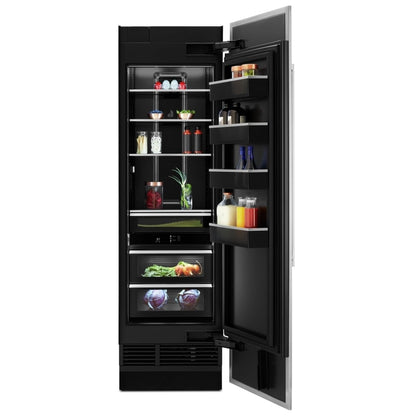 JennAir JBRFR24IGX Built In Column Refrigerator, 24 inch Width, ENERGY STAR Certified, Counter Depth, Custom Panel Ready, 13 cu. ft. Capacity, Water Dispenser (Interior), Panel Ready