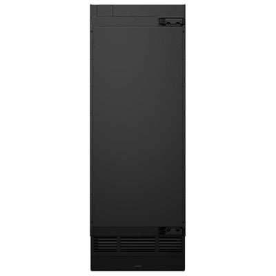 JennAir JBRFR30IGX 嵌入式立式冰箱，30 英寸宽，能源之星认证，台面深度，定制面板，17 立方英尺容量，饮水机（内部），面板右开门