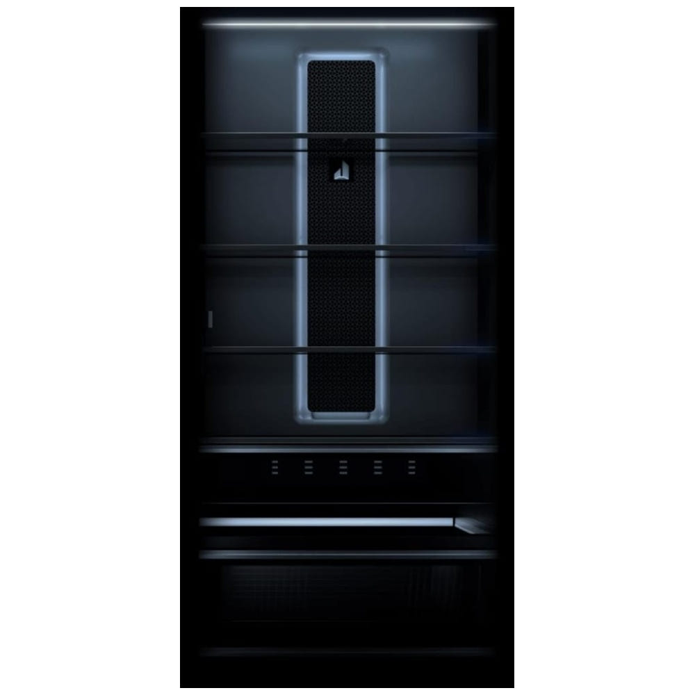 JennAir JBRFR30IGX 嵌入式立式冰箱，30 英寸宽，能源之星认证，台面深度，定制面板，17 立方英尺容量，饮水机（内部），面板右开门