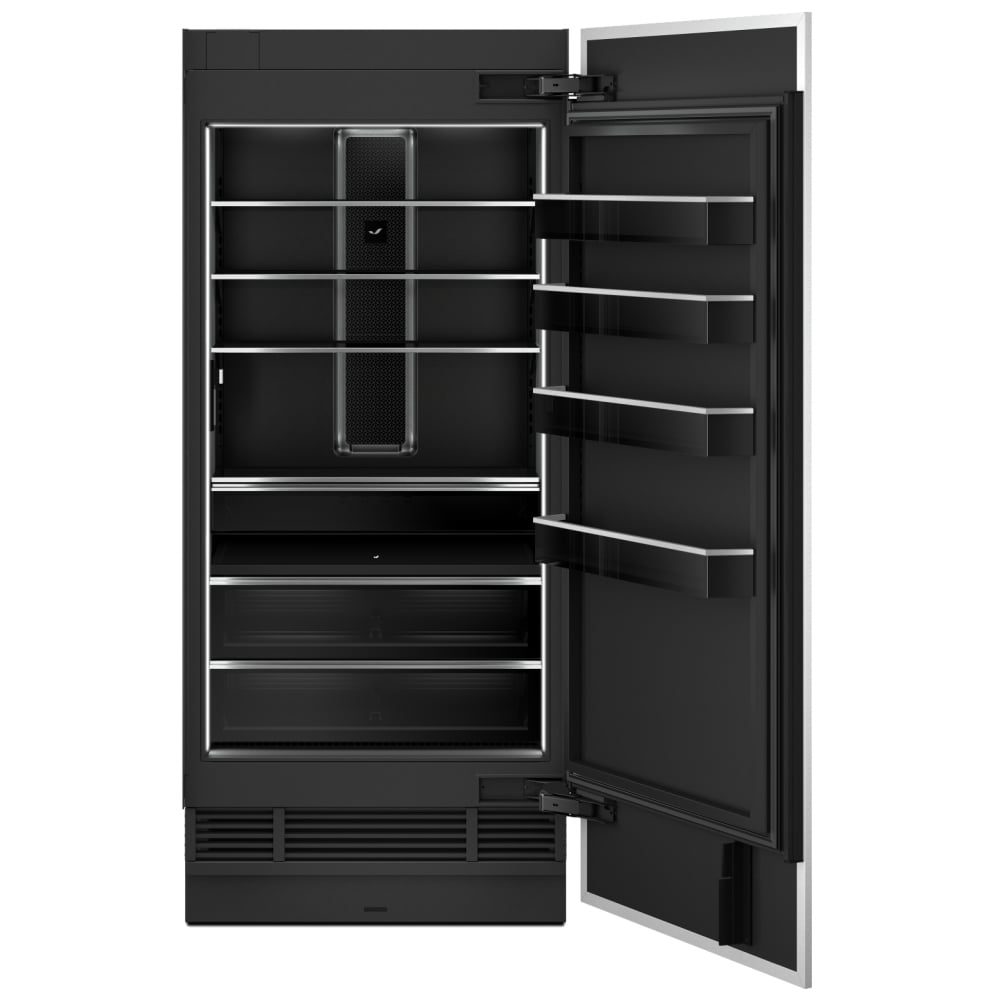 JennAir JBRFR36IGX Built In Column Refrigerator, 36 inch Width, ENERGY STAR Certified, Counter Depth, Custom Panel Ready, 20 cu. ft. Capacity, Water Dispenser (Interior), Panel Ready