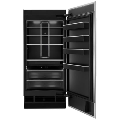 JennAir JBRFR36IGX Built In Column Refrigerator, 36 inch Width, ENERGY STAR Certified, Counter Depth, Custom Panel Ready, 20 cu. ft. Capacity, Water Dispenser (Interior), Panel Ready