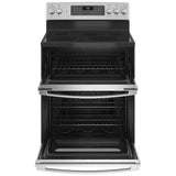GE JBS86SPSS Electric Range, 6.6 cu. ft. Capacity, 30 inch Exterior Width, Convection, 5 Burners, Yes, Steam Clean, Double Oven, 3,100 W Highest Element, Stainless Steel colour
