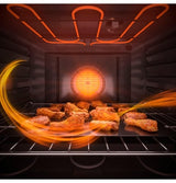 GE JBS86SPSS Electric Range, 6.6 cu. ft. Capacity, 30 inch Exterior Width, Convection, 5 Burners, Yes, Steam Clean, Double Oven, 3,100 W Highest Element, Stainless Steel colour