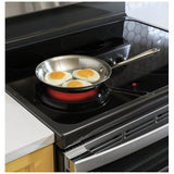 GE JBS86SPSS Electric Range, 6.6 cu. ft. Capacity, 30 inch Exterior Width, Convection, 5 Burners, Yes, Steam Clean, Double Oven, 3,100 W Highest Element, Stainless Steel colour