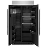 JennAir JBSS42E22L Side by Side Built In Refrigerator, 42 inch Width, 25.5 cu. ft. Capacity, Water Dispenser (Exterior), Ice Dispenser (Thru Door), ENERGY STAR Certified, Stainless Steel colour