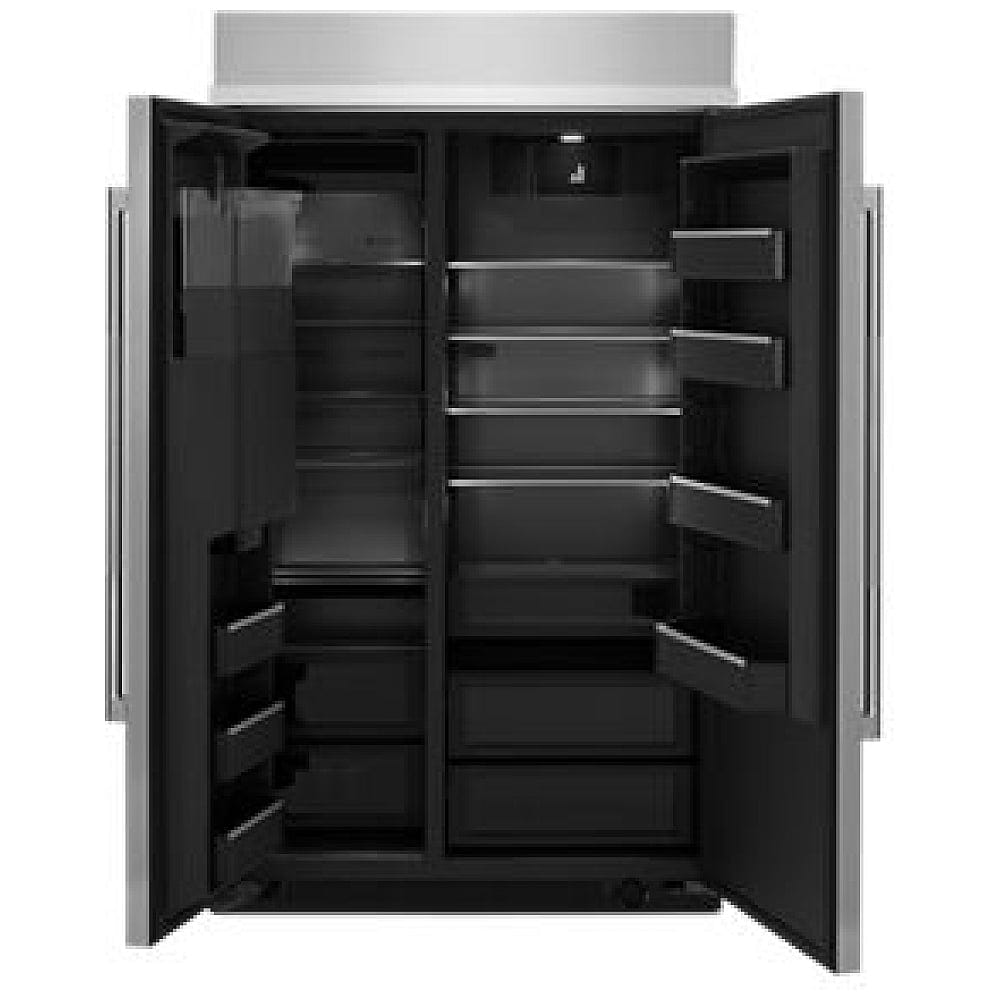 JennAir JBSS48E22L Side by Side Built In Refrigerator, 48 inch Width, ENERGY STAR Certified, Counter Depth, 29.4 cu. ft. Capacity, Ice Dispenser (Thru Door), Stainless Steel colour