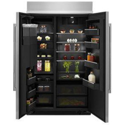 JennAir JBSS48E22L Side by Side Built In Refrigerator, 48 inch Width, ENERGY STAR Certified, Counter Depth, 29.4 cu. ft. Capacity, Ice Dispenser (Thru Door), Stainless Steel colour
