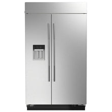 JennAir JBSS48E22L Side by Side Built In Refrigerator, 48 inch Width, Counter Depth, 29.4 cu. ft. Capacity, Water Dispenser (Exterior), Ice Dispenser (Thru Door), ENERGY STAR Certified, Stainless Steel colour