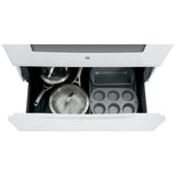 GE JCB630DKWW Electric Range, 5 cu. ft. Capacity, 30 inch Exterior Width, 4 Burners, Storage Drawer, Self Clean, 2,000 W Highest Element, White colour