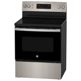 GE JCB630ETES Electric Range, 5 cu. ft. Capacity, 30 inch Exterior Width, 4 Burners, Storage Drawer, Self Clean, 2,000 W Highest Element, Slate colour