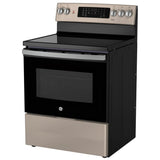 GE JCB840ETES Electric Range, 5 cu. ft. Capacity, 30 inch Exterior Width, True Convection, 5 Burners, Storage Drawer, Yes, Self Clean, 3,000 W Highest Element, Slate colour