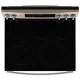 GE JCB840ETES Electric Range, 5 cu. ft. Capacity, 30 inch Exterior Width, True Convection, 5 Burners, Storage Drawer, Yes, Self Clean, 3,000 W Highest Element, Slate colour