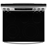 GE JCB840STSS Electric Range, 5 cu. ft. Capacity, 30 inch Exterior Width, True Convection, 5 Burners, Storage Drawer, Yes, Self Clean, 3,000 W Highest Element, Silver colour
