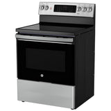 GE JCB840STSS Electric Range, 5 cu. ft. Capacity, 30 inch Exterior Width, True Convection, 5 Burners, Storage Drawer, Yes, Self Clean, 3,000 W Highest Element, Silver colour