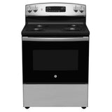 GE JCBS350SVSS Electric Range, 5 cu. ft. Capacity, 30 inch Exterior Width, 4 Burners, Storage Drawer, Manual Clean, 2,600 W Highest Element, Stainless Steel colour