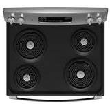 GE JCBS350SVSS Electric Range, 5 cu. ft. Capacity, 30 inch Exterior Width, 4 Burners, Storage Drawer, Manual Clean, 2,600 W Highest Element, Stainless Steel colour
