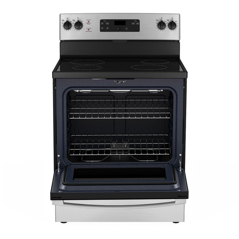 GE JCBS630SVSS Electric Range, 5 cu. ft. Capacity, 30 inch Exterior Width, 4 Burners, Storage Drawer, Manual Clean, 2,000 W Highest Element, Stainless Steel colour