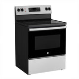 GE JCBS630SVSS Electric Range, 5 cu. ft. Capacity, 30 inch Exterior Width, 4 Burners, Storage Drawer, Manual Clean, 2,000 W Highest Element, Stainless Steel colour