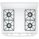 GE JCGBS10DEMWW Gas Range, 30 inch Exterior Width, 4 Burners, 4.8 cu. ft. Capacity, Broiler Drawer, 1 Oven, White colour