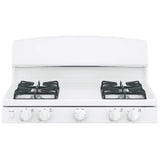 GE JCGBS10DEMWW Gas Range, 30 inch Exterior Width, 4 Burners, 4.8 cu. ft. Capacity, Broiler Drawer, 1 Oven, White colour