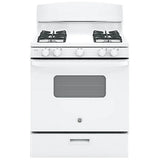 GE JCGBS10DEMWW Gas Range, 30 inch Exterior Width, 4 Burners, 4.8 cu. ft. Capacity, Broiler Drawer, 1 Oven, White colour
