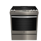 GE JCS840EMES Electric Range, 5.3 cu. ft. Capacity, 30 inch Exterior Width, True Convection, 5 Burners, Storage Drawer, Self Clean, 3,000 W Highest Element, Slate colour