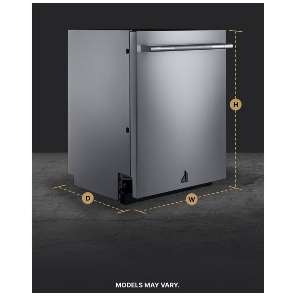 JennAir JDAF5924RL Dishwasher, 24 inch Exterior Width, 38 dB Decibel Level, Stainless Steel (Interior), 6 Wash Cycles, Stainless Steel colour