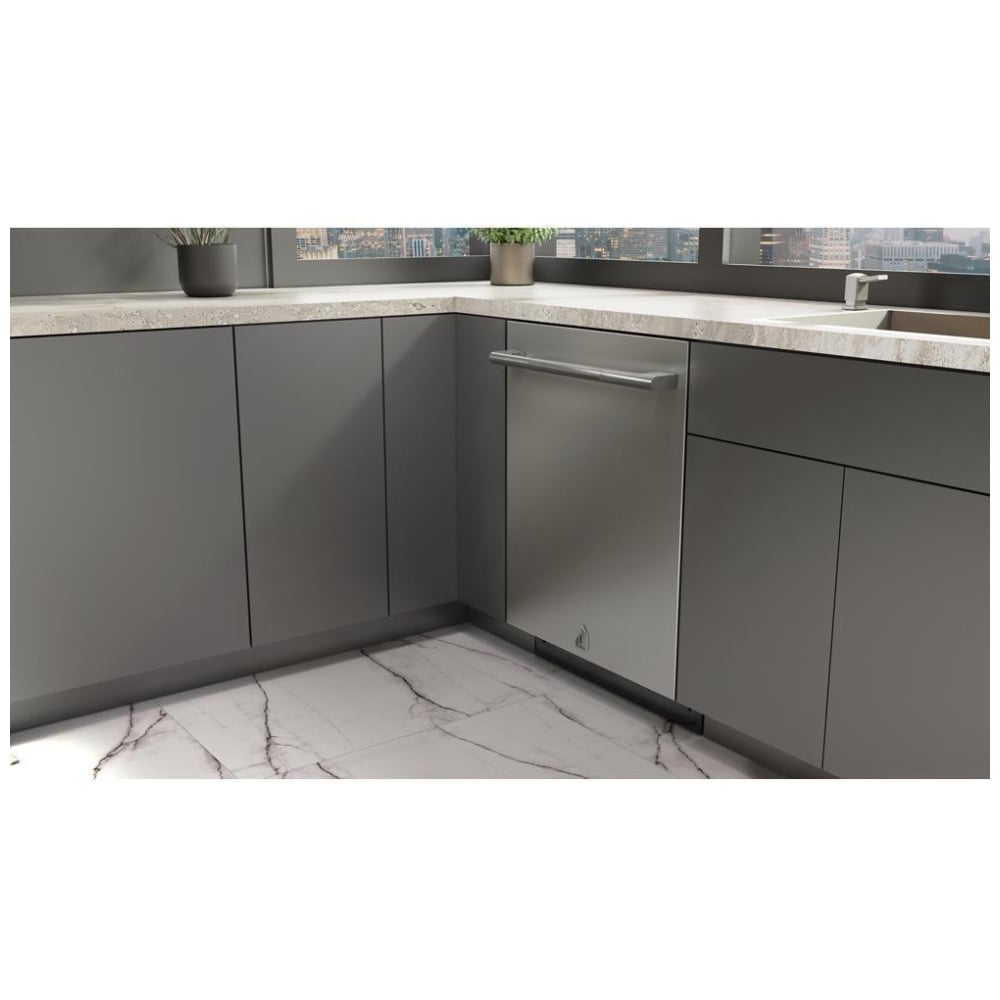 JennAir JDAF5924RL Dishwasher, 24 inch Exterior Width, 38 dB Decibel Level, Stainless Steel (Interior), 6 Wash Cycles, Stainless Steel colour