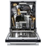 JennAir JDAF5924RL Dishwasher, 24 inch Exterior Width, 38 dB Decibel Level, Fully Integrated, Stainless Interior, 6 Wash Cycles, 14 Capacity (Place Settings), 3 Loading Racks, Stainless Steel colour