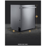 JennAir JDAF5924RM Dishwasher, 24 inch Exterior Width, 38 dB Decibel Level, Fully Integrated, Stainless Interior, 6 Wash Cycles, 14 Capacity (Place Settings), 3 Loading Racks, Stainless Steel colour