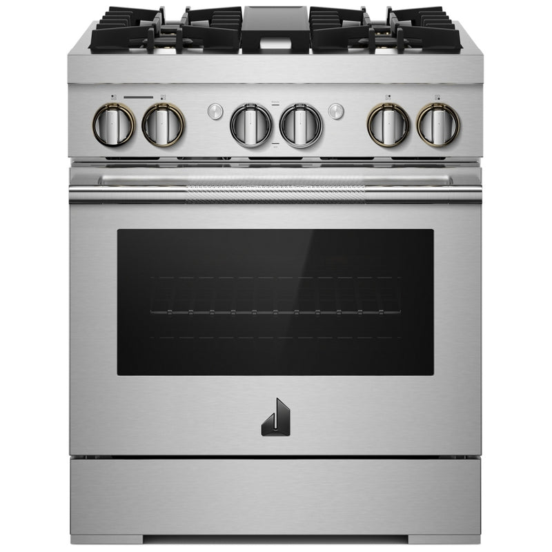 JennAir Rise JDRP430HL Dual Fuel Range, 4.1 cu. ft. Capacity, 30 inch Exterior Width, Dual Fan True Convection, 4 Burners, Self Clean, Stainless Steel colour
