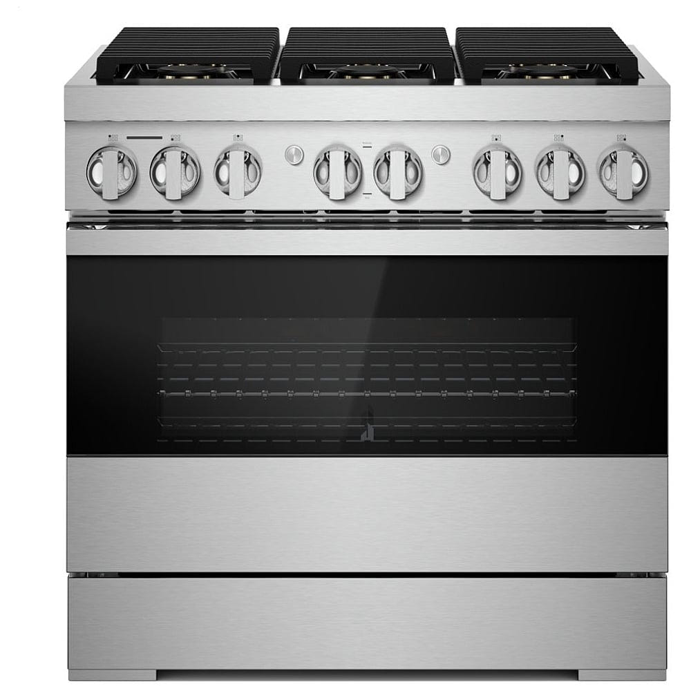 JennAir Noir JDRP436HM Dual Fuel Range, 5.1 cu. ft. Capacity, 36 inch Exterior Width, Convection, 6 Burners