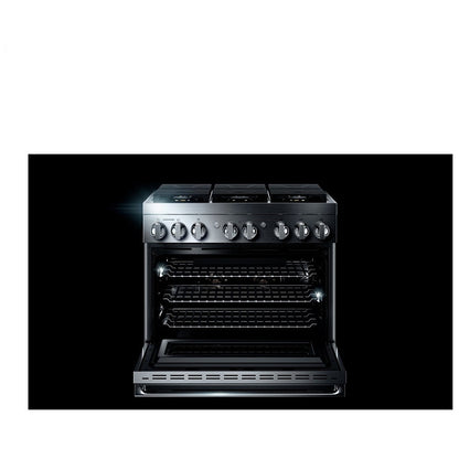 JennAir Noir JDRP436HM Dual Fuel Range, 5.1 cu. ft. Capacity, 36 inch Exterior Width, Convection, 6 Burners