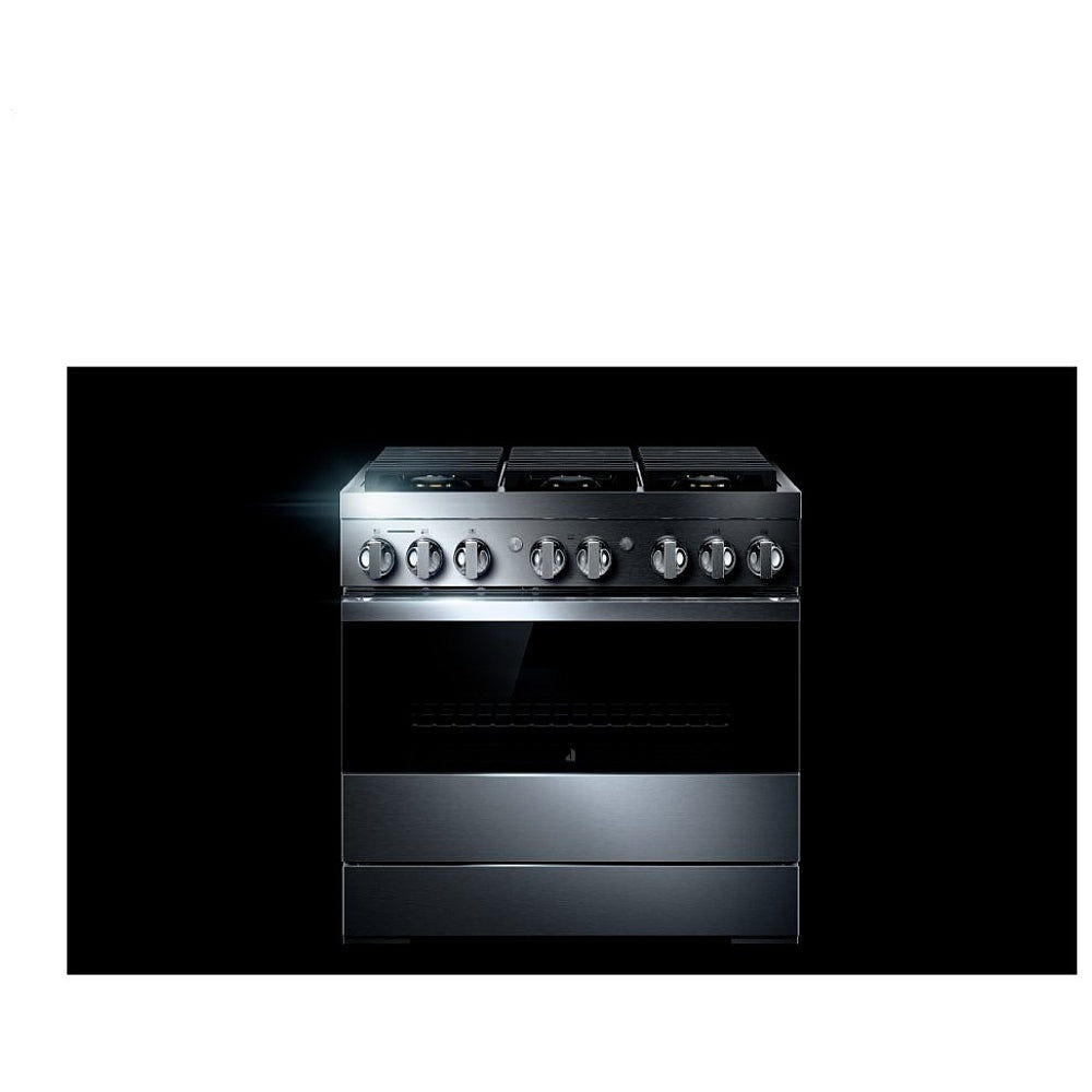 JennAir Noir JDRP436HM Dual Fuel Range, 5.1 cu. ft. Capacity, 36 inch Exterior Width, Convection, 6 Burners