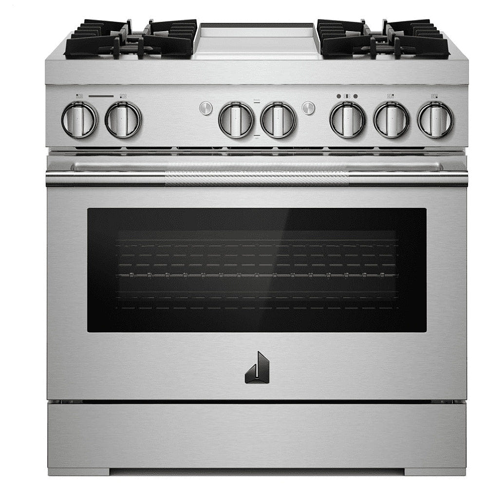 JennAir Rise JDRP536HL Dual Fuel Range, 5.1 cu. ft. Capacity, 36 inch Exterior Width, Convection, 4 Burners