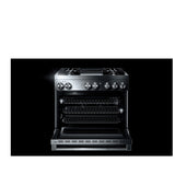 JennAir Rise JDRP536HL Dual Fuel Range, 5.1 cu. ft. Capacity, 36 inch Exterior Width, Dual Fan Convection, 4 Burners, Self Clean, Stainless Steel colour