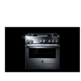 JennAir Rise JDRP536HL Dual Fuel Range, 5.1 cu. ft. Capacity, 36 inch Exterior Width, Dual Fan Convection, 4 Burners, Self Clean, Stainless Steel colour