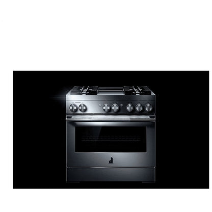 JennAir Rise JDRP536HL Dual Fuel Range, 5.1 cu. ft. Capacity, 36 inch Exterior Width, Convection, 4 Burners
