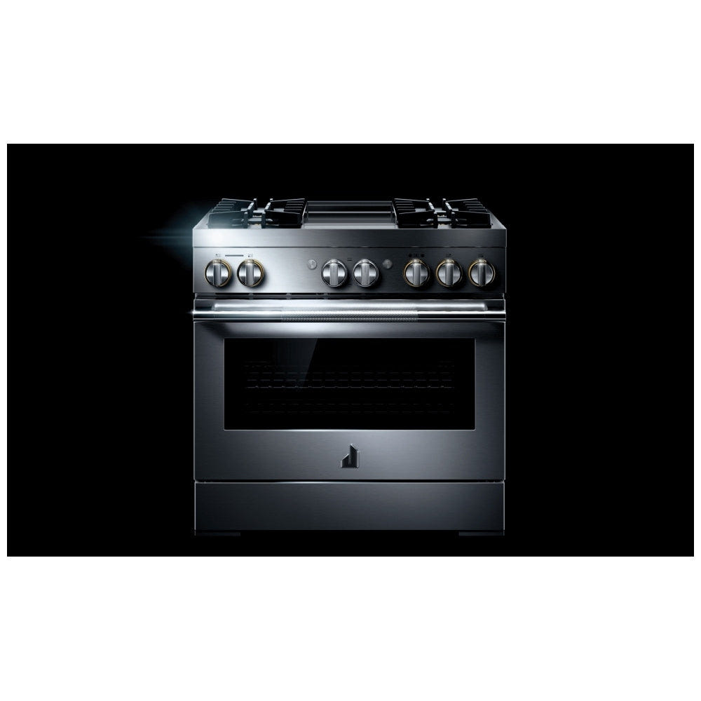 JennAir Rise JDRP536HL Dual Fuel Range, 5.1 cu. ft. Capacity, 36 inch Exterior Width, Convection, 4 Burners